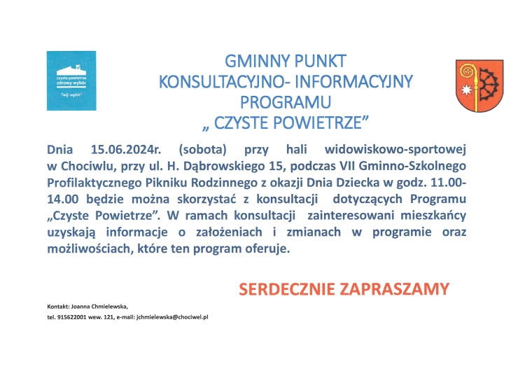 Punkt informacyjny - Czyste Powietrze